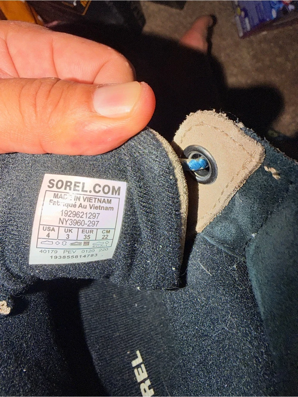 Sorel Kids Tan and Black Waterproof Lace-Top Winter Boots